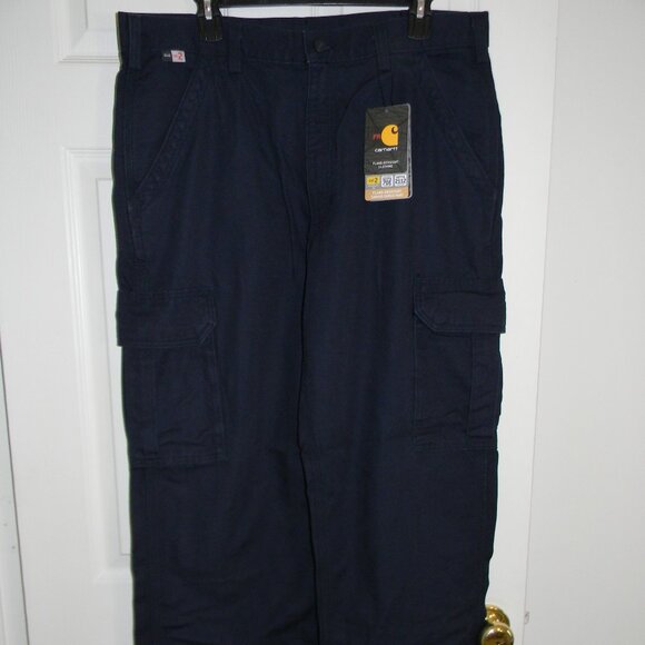 Carhartt FR Other - Carhartt FR NFPA2112 Flame Resist Cargo Navy Blue 36x32 NWT